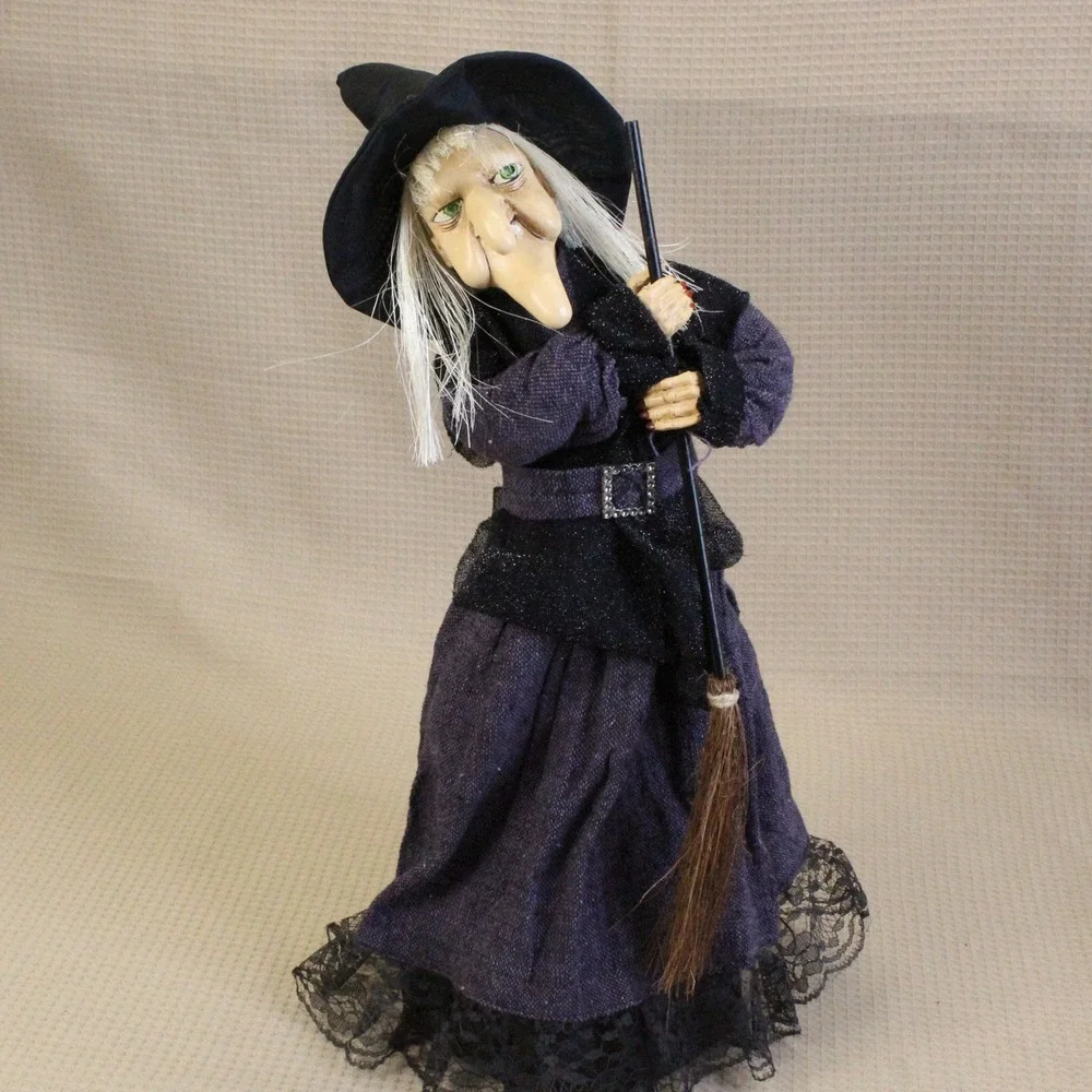 Vintage Halloween Witch Doll 18